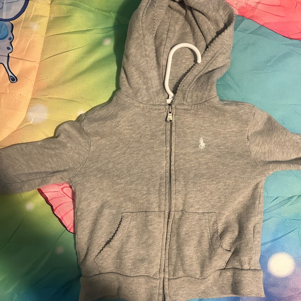 Polo by Ralph Lauren Light Gray Kids Hoodie